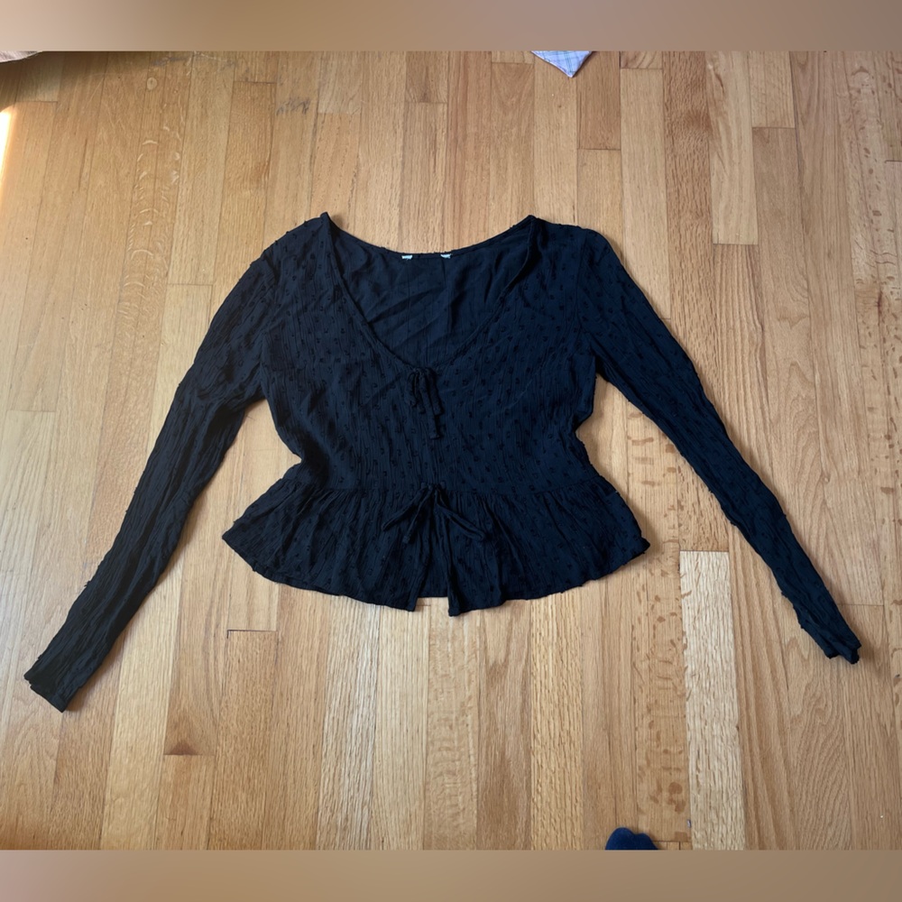 Black Dressy Cropped Top